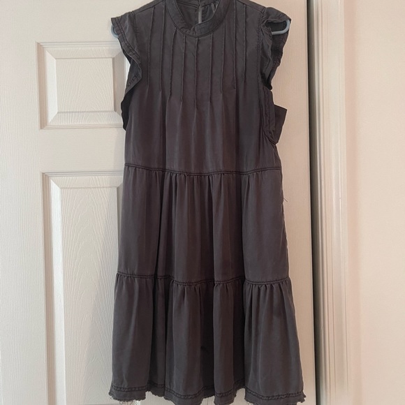 Anthropologie Dresses & Skirts - Black midi dress by Anthropologie size S